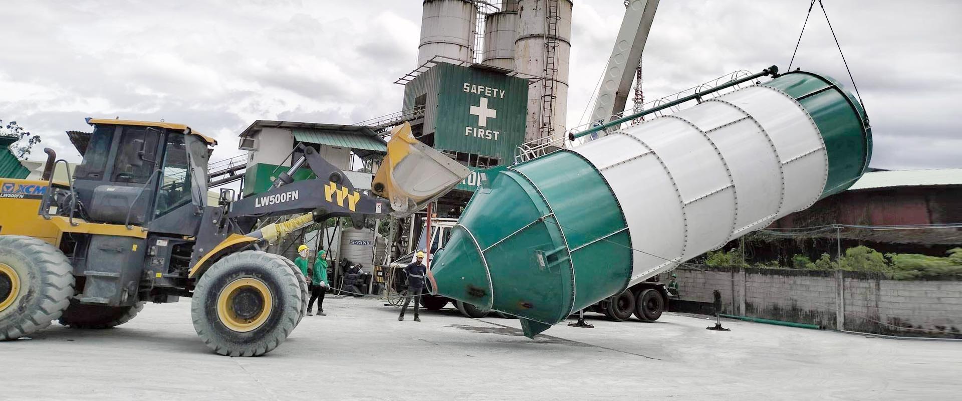 Powder silo project and factory equipment